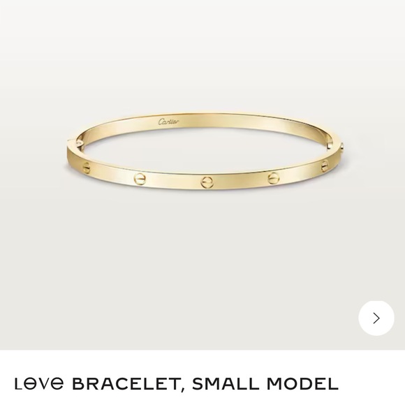 Love Bracelet, Small Model in Y-G 16 VIDEO BELOW 

Comes w/ box, authentic card - Picture 6 of 8